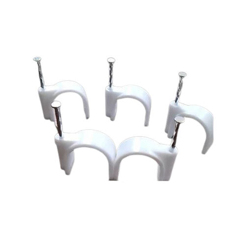 Pvc Pipe Saddle Clip - Color: White