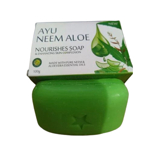 Third Party Manufacturer Neem Aloe Soap - Color: Green