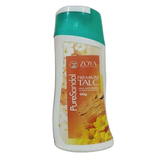 100Gm Zoya Pure Sandal Talc Powder - Ingredients: Herbal