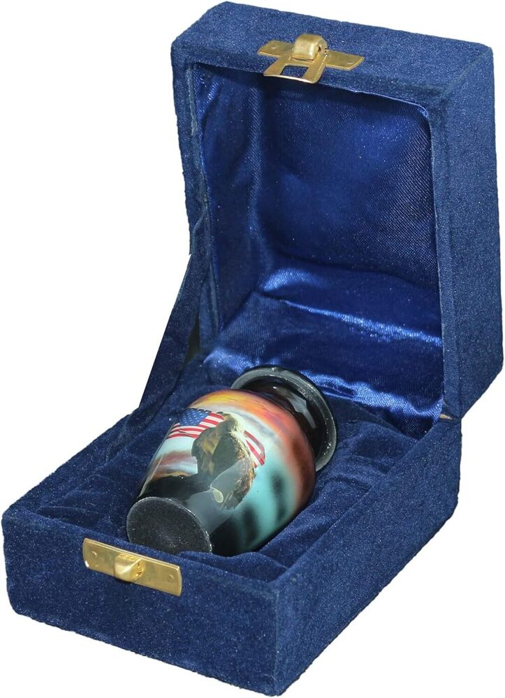Aluminium Keepsake Urn with Velvet Box Wholesale Supplies