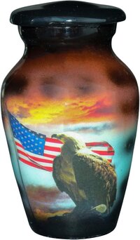 Aluminium Keepsake Urn with Velvet Box Wholesale Supplies