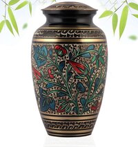 Black Elegance Brass Cremation Urn for Ashes Bulk Manufacturer of Urns from India