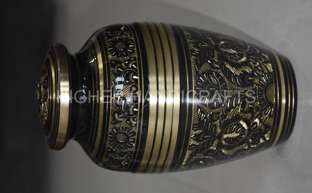 carefully Handcrafted Brass Cremation Urn for Ashes