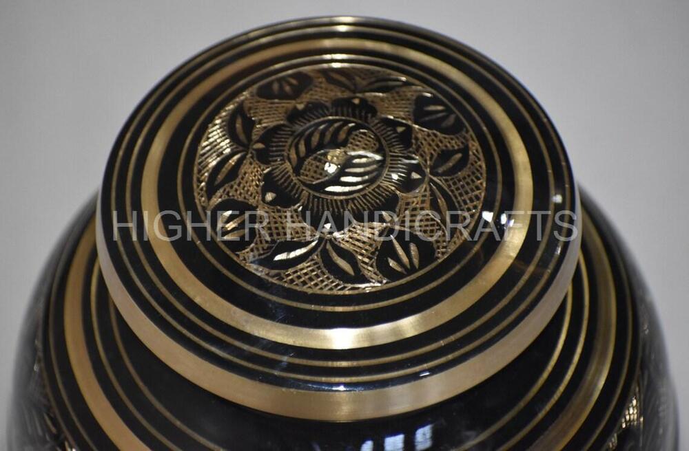 carefully Handcrafted Brass Cremation Urn for Ashes