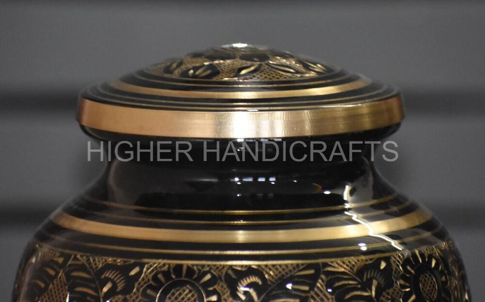 carefully Handcrafted Brass Cremation Urn for Ashes