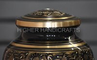 carefully Handcrafted Brass Cremation Urn for Ashes