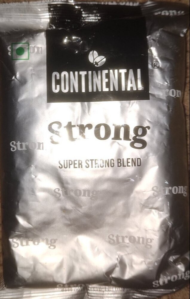 Continental STRONG Instant Coffee Powder - 53% Coffee & 47% Chicory, Double-Fermented, Rich Bittersweet Flavor with Mellow Aftertaste, 200gm Pouch