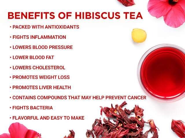 Hibiscus Green Tea - Health Benefits: Relaxing