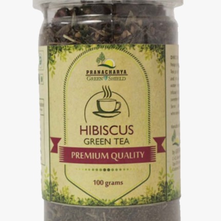 Hibiscus Green Tea - Solid Extract Form, Dried Herbal Tea | Relaxing Flavored Tea