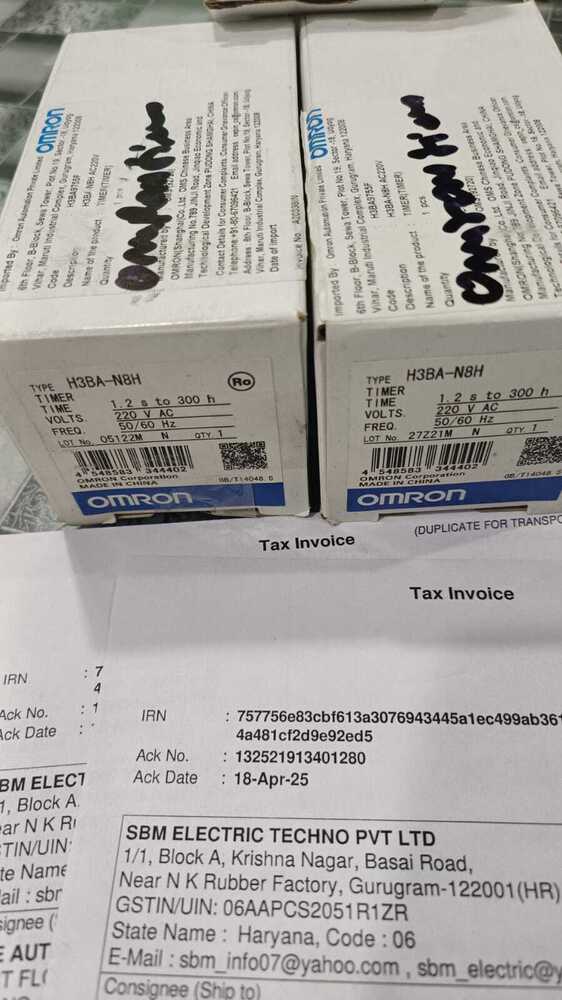 OMRON TIMER,H3BA-N8H 220AC