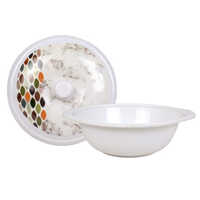 Designer Melamine Pot - Melamine Ceramic Material, Various Sizes Available, Multiple Color Options, Polished Surface Finish, Modern Attractive Design