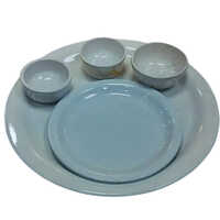Melamine Designer Crockery - High-quality Ceramic, Various Sizes Available, Multiple Color Options, Polished Surface Finish, Modern Design