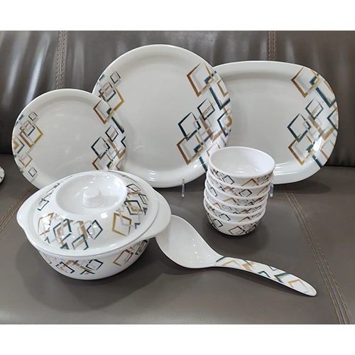 Heritage Melamine Dinner Set 41 Pcs - Color: Different Available