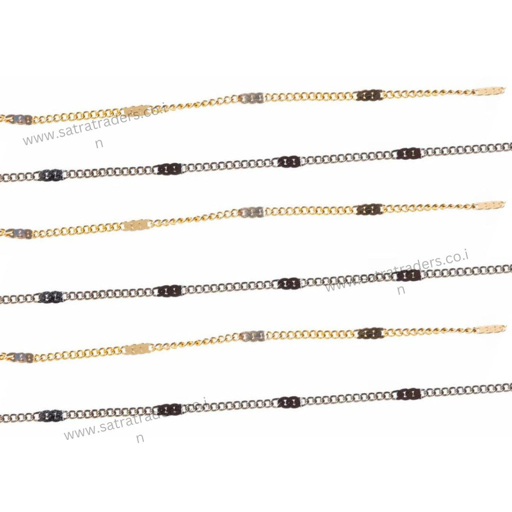 Iron Chain (Indian Plating) | Size: 2mm | Color: Golden Nickel | 100grm - Versatile Accessory For Crafting, Jewelry Making, And Decorative Applications