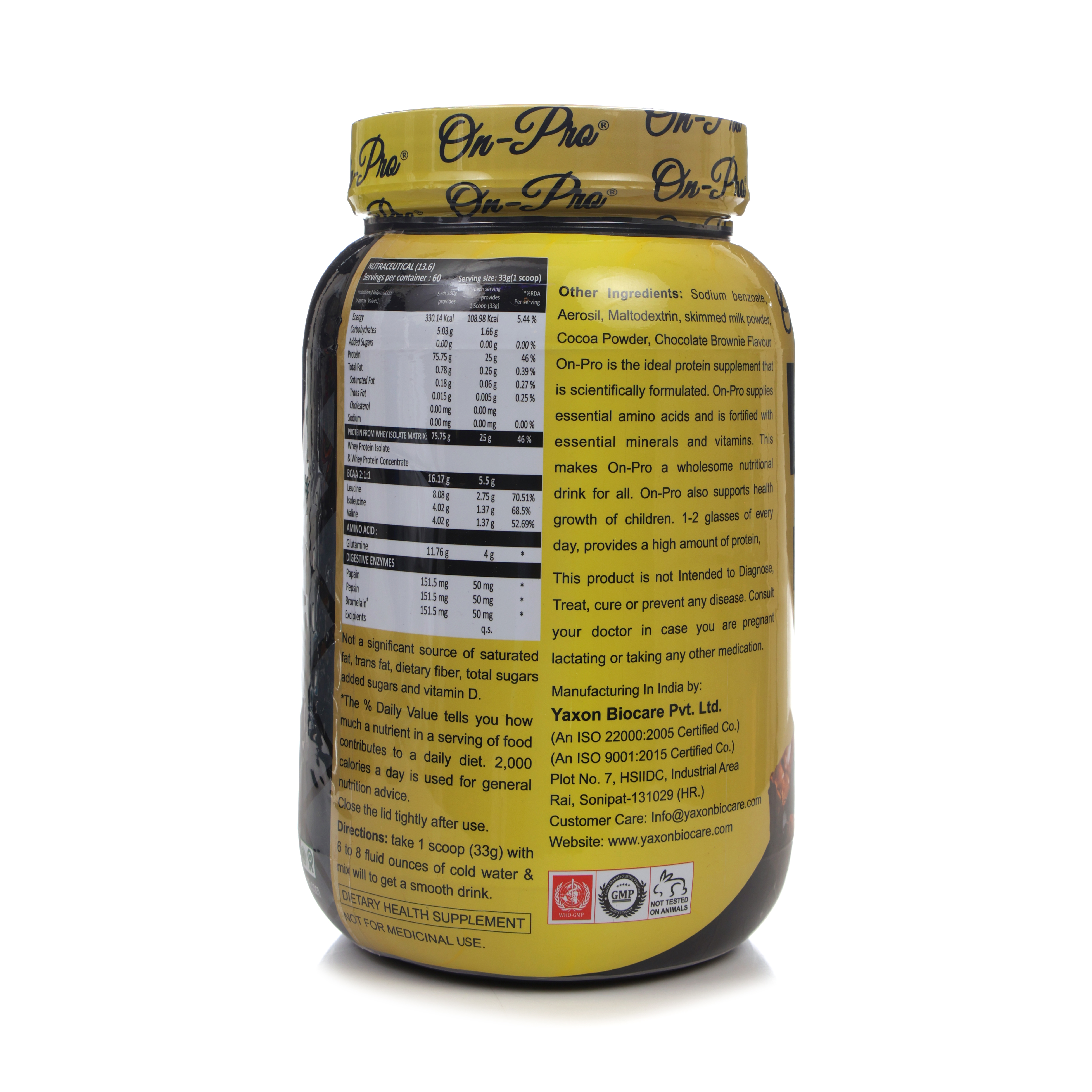 Whey Protein Chocolate Flavor - Powder, 100% Pure Whey Protein Concentrate & Isolate | Supports Muscle Growth, Recovery & Immune Function