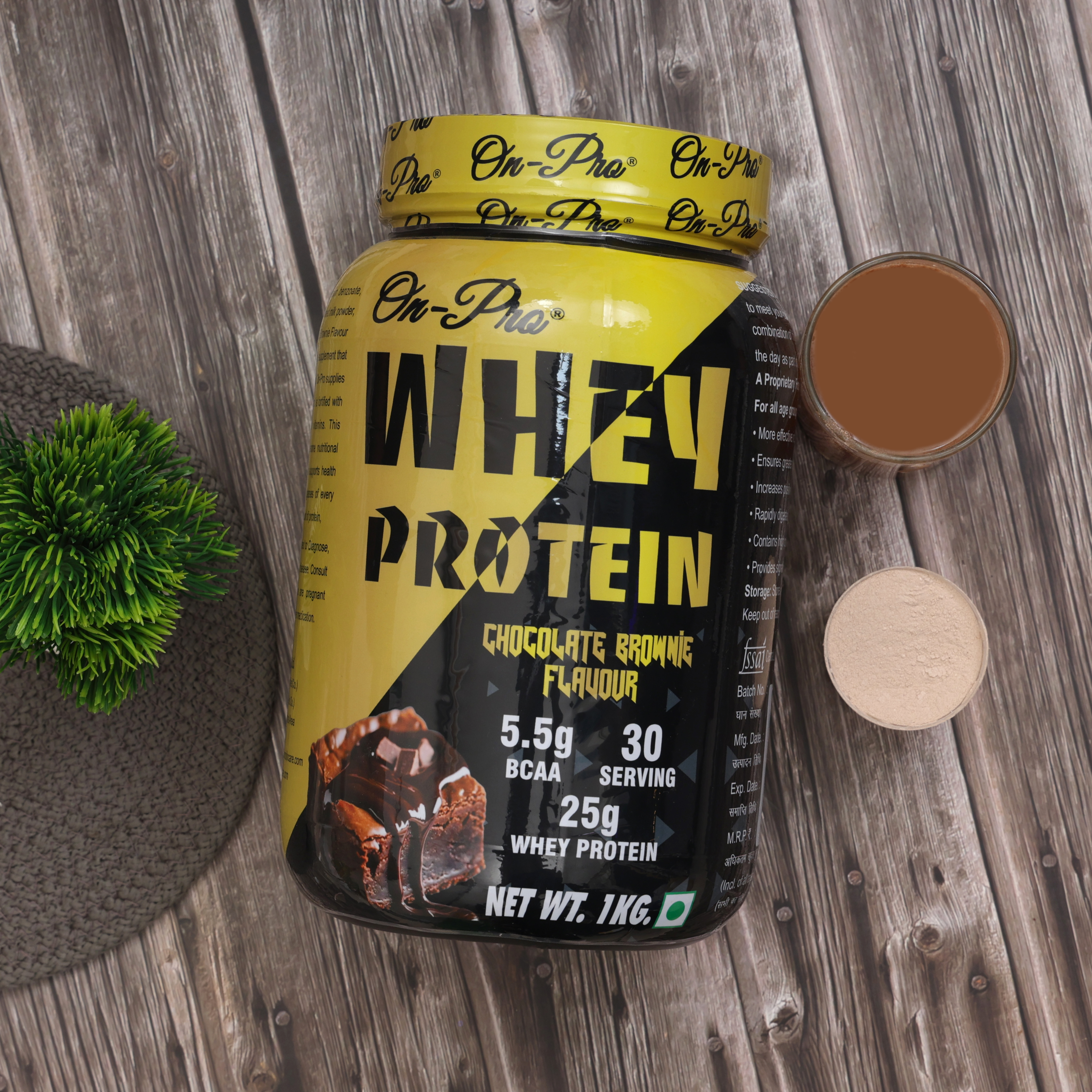 Whey Protein Chocolate Flavor - Powder, 100% Pure Whey Protein Concentrate & Isolate | Supports Muscle Growth, Recovery & Immune Function