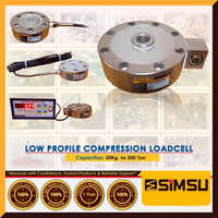 Low Profile Compression Load Cell - Color: Silver