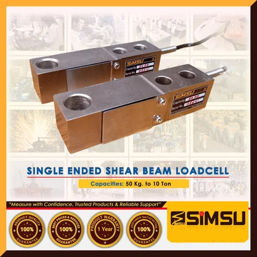 Simsu-In-Sebl- 1T Single Ended Shear Beam Load Cell - Capacity: 100 Kg To 10000Kg Kg