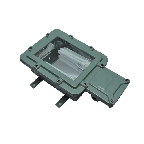 Flameproof Bulkhead Tube Light Fitting - Color: Black