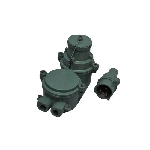 Flameproof Top Switch Socket And Plug - Color: Green