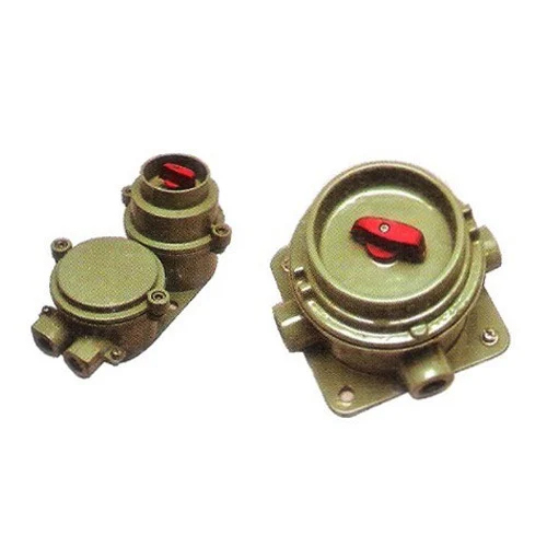 Industrial Flameproof Rotary Switch - Color: Green