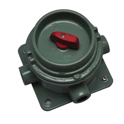 Flameproof Mini Rotary Switch - Color: Green