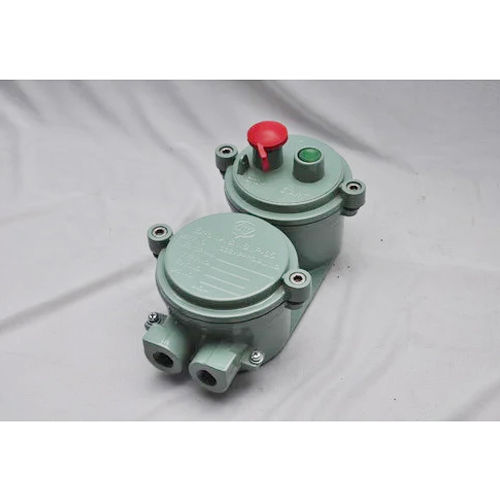 Industrial Flameproof Push Button Station - Color: Green