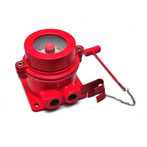 Flameproof Fire Alarm - Color: Red