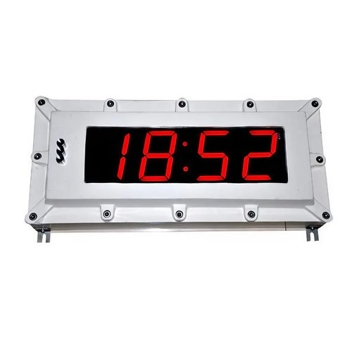 Flameproof Digital Clock - Color: Silver