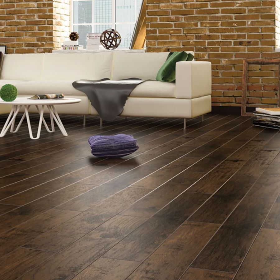 Royale Touche Laminate Sheet Sl-852 - 1285 X 192 X 8 Mm, Wooden Material, Synchronised Surface Treatment, Water Lock Feature, 4 Side V-groove