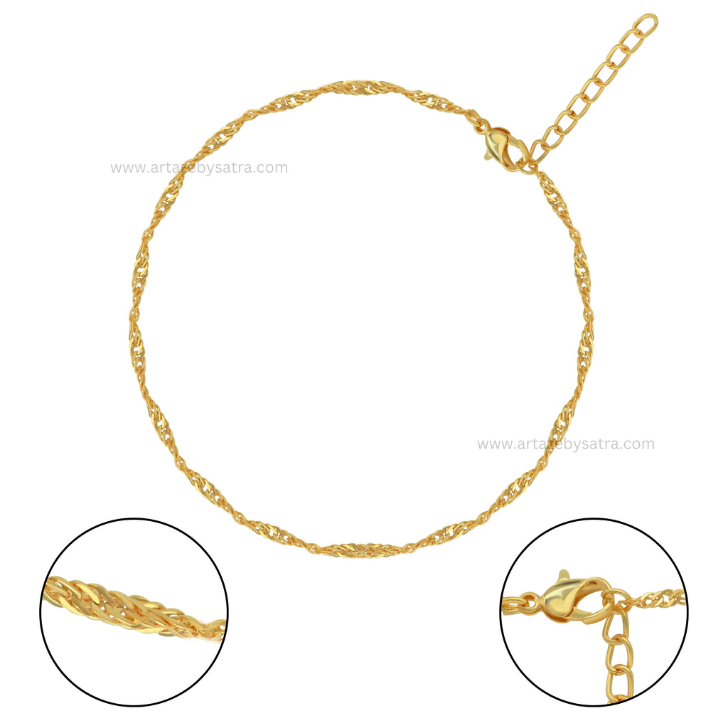 Ready Chains (Indian Polish) | Size: 20 Inch, 5 Pcs, Colors: Golden, Nickel, Rose Gold, Black - Ideal For Casual Occasions, Versatile And Stylish