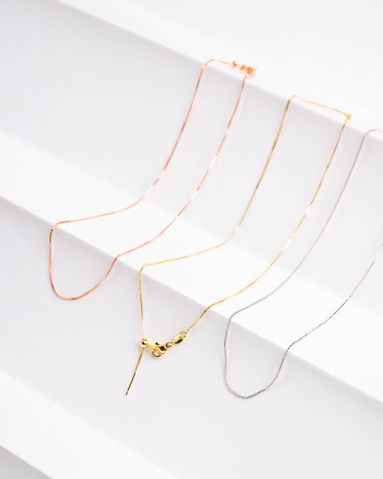 Ready Brass Chain - 18k Polished, Golden, Silver, Rose Gold Finish | Elegant Accessory For Versatile Occasions