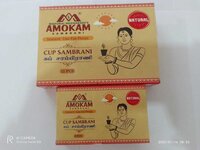 Amokam Cup Sambrani Black (Natural) 6 Pcs