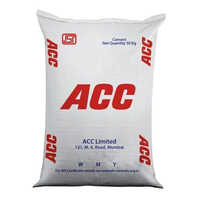 Acc Opc Cement - Grey Powder, 50 Kg | Grade 43, Compressive Strength 27 (3 Days Min), Reduced Free Lime Leaching, Less Heat, Ultimate Higher Strength