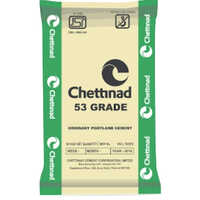Opc 53 Chettinad Cement - Grey Fine Powder, 50 Kg Sack Bag | Ordinary Portland Cement For High Strength Concrete Structures