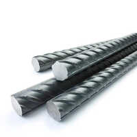 Mild Steel Tmt Bar - Different Sizes , Silver Polished Surface Treatment, Round Shape, Industrial Grade Reinforcement For Concrete Structures