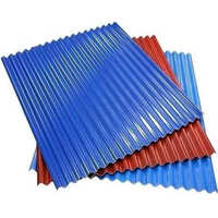 Precoated Corrugated Sheet - Stainless Steel, 8 Ft X 2 Ft, Polished Surface, Multicolor Finish | Versatile Roofing Solution For Commercial & Residential Applications