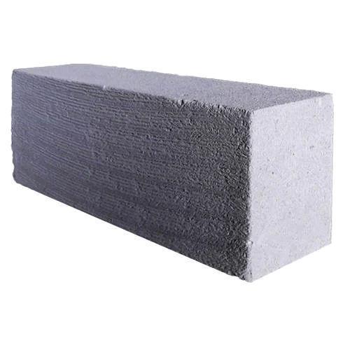 AAC Decorative Concrete Block - 24x8x4 Inches | Autoclaved Aerated Concrete, Grey, Density 300-600 kg/m3