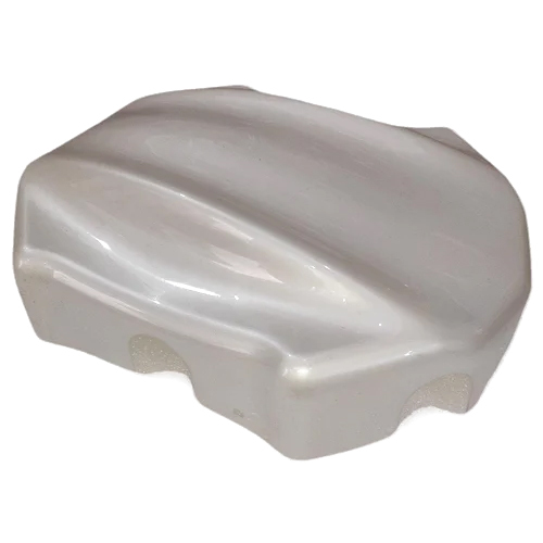 White PVC Cowl Top