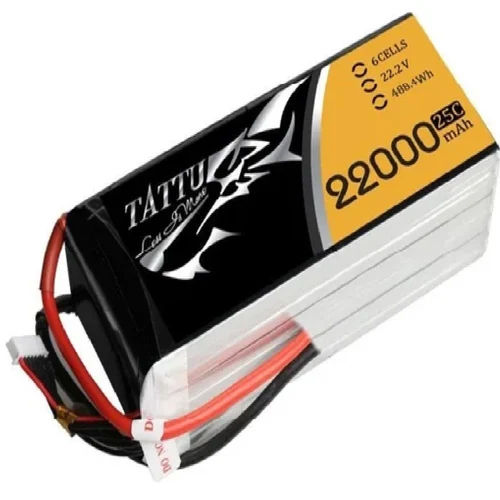 Tattu Pro 22000Mah 44.4V 25C 12S1P Lipo Smart Battery Pack With As150U-F Plug - Color: White