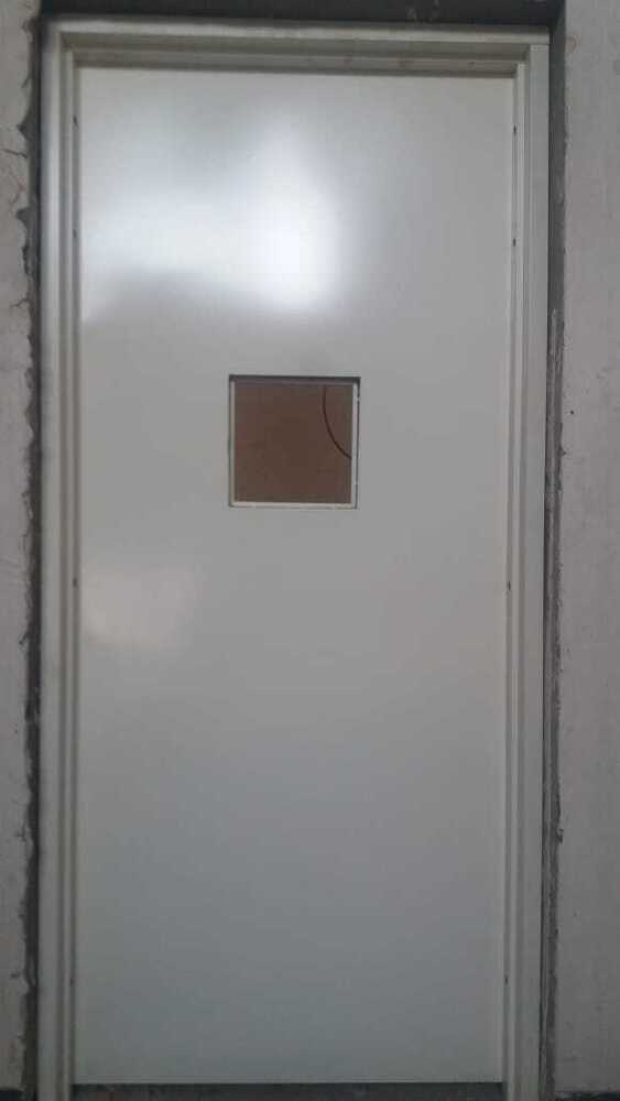 Metal Fire Resistant Door - Color: Silver