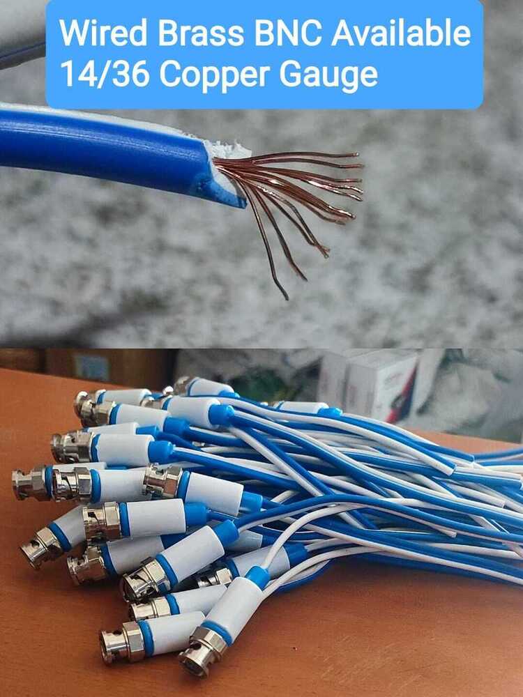 Brass Bnc Wired Connector