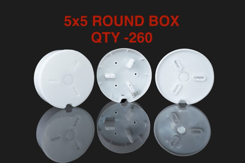 CCTV PVC Junction Box Round 5x5