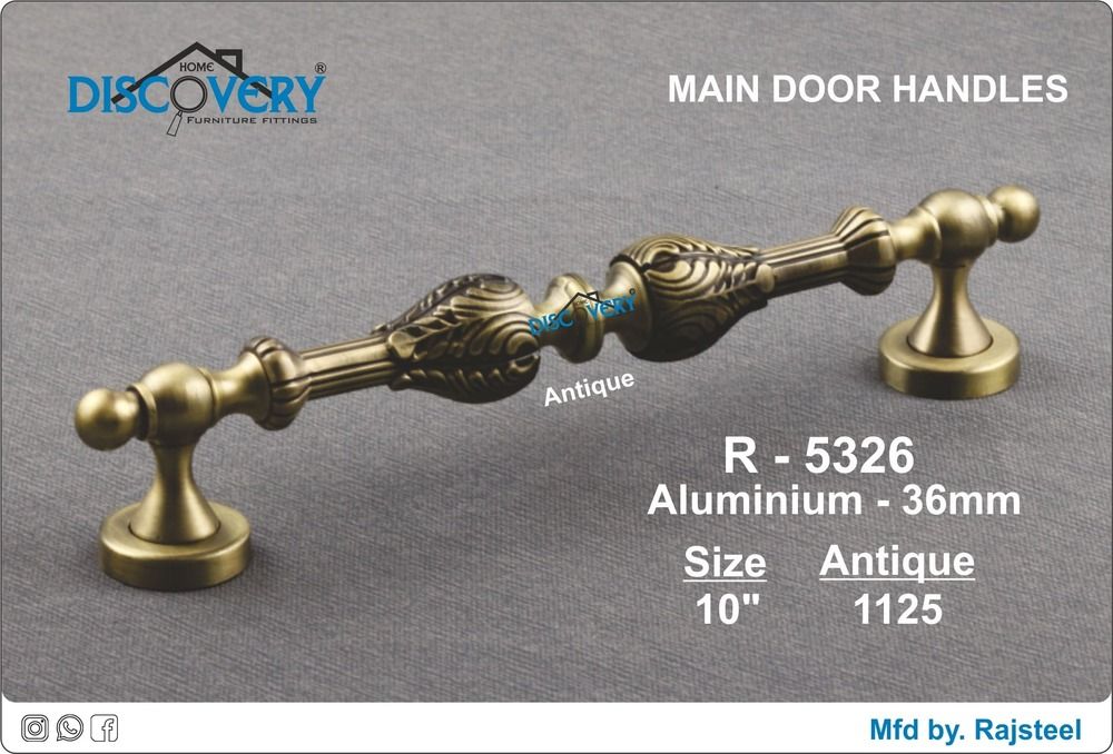 Aluminum Antiq Door Handle - Color: Rg