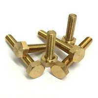 Brass Hex Bolt - Rigid Stainless Steel, Sizes 10 Mm To 1500 Lg, Polished Finish, Full Thread, Multiple Grades Available | Ideal For Heavy-duty Industrial Applications