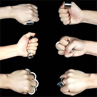 Portable 4 Finger Ring Unique Rotating Folding Rings