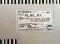 MITSUBISHI MR-J2S-100B (SR NO:-V58N21113) SERVO DRIVE