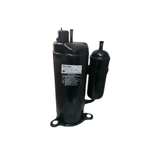 Refurbished Fridge Compressor - AC Power, Single Phase, Black Color | Silent Operation, Air Cooled, Reciprocating Type Performance