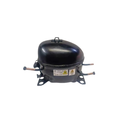 Second Hand Deep Fridge Compressor - Reciprocating Air Cooled, 220 Volt AC Power | Silent Operation, Elegant Black Finish