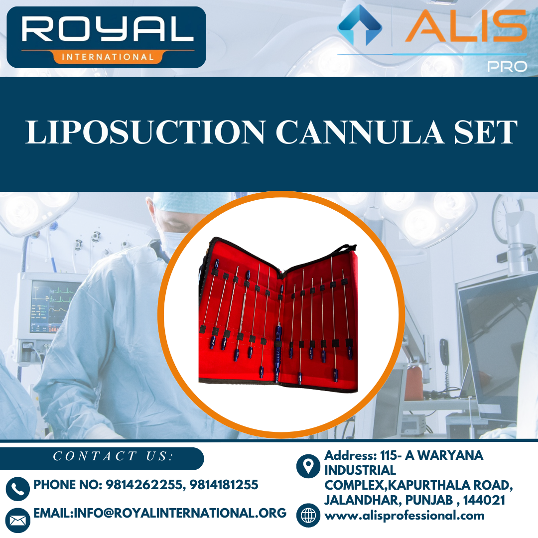 Liposuction Cannula Set - Diameter: Various Diameters
